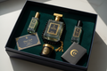 Sultan Box Men's Luxury Gift Box with oud perfume, mist, musk, prayer mat, candle and dua card